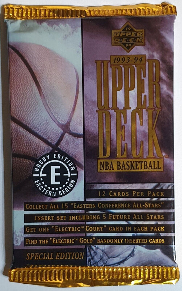 1993-94 Upper Deck NBA Basketball Hobby Eastern Region Pack - Sealed Packs