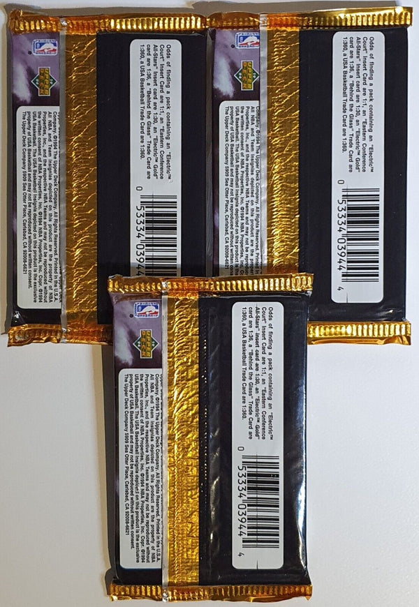 Lot of 3 x Packs of 1993-94 Upper Deck NBA Basketball Hobby Edition - Sealed