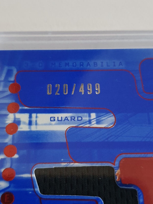 2003 UD Triple Dimensions Allen Iverson #PATCH /499 Game Worn Jersey - Rare