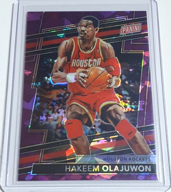 2024 Panini National VIP Hakeem Olajuwon #24 PURPLE SPARKLE /49 Holo - Rare