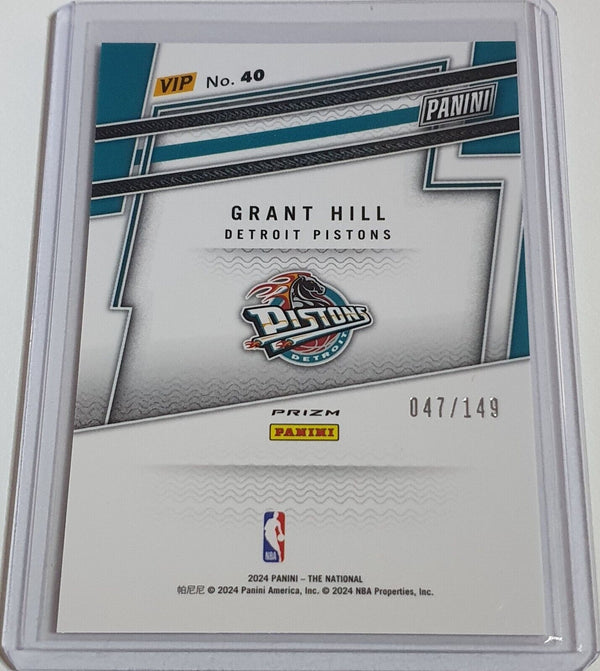2024 Panini National VIP Grant Hill #40 RED SPARKLE /149 Holo - Rare