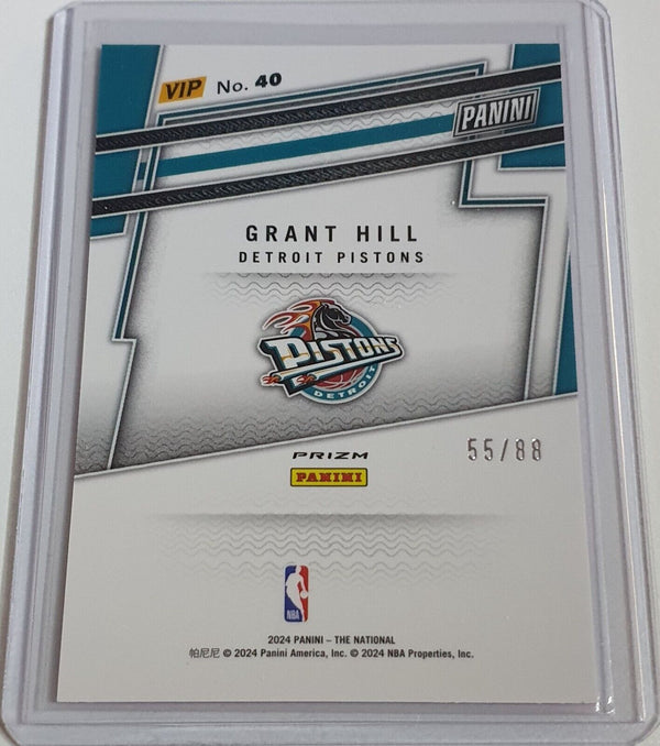 2024 Panini National VIP Grant Hill #40 PINK SPARKLE /88 Holo - Rare