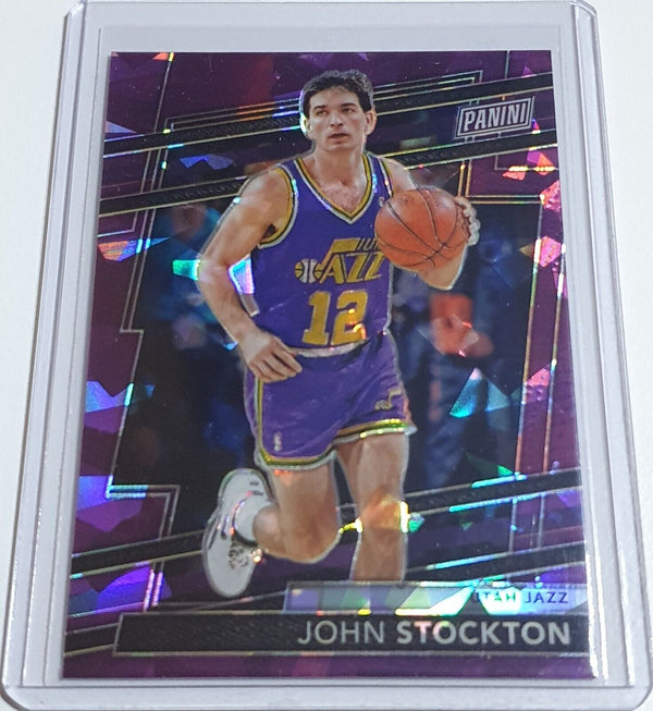 2024 Panini National VIP John Stockton #32 PURPLE SPARKLE /49 Holo - Rare