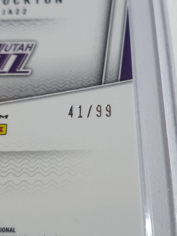 2024 Panini National VIP John Stockton #32 GREEN SPARKLE /99 Holo - Rare