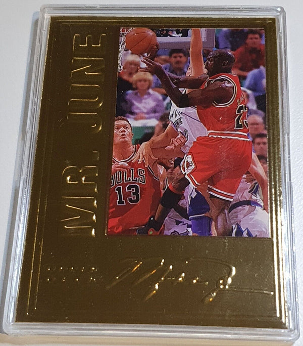 1997 Upper Deck Michael Jordan 22K GOLD CARD /7223 Mr. June - Rare