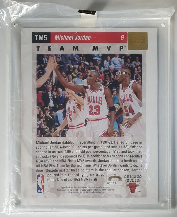 1994 Upper Deck Michael Jordan #TM5 JUMBO /2500 Team MVP -  Factory Sealed