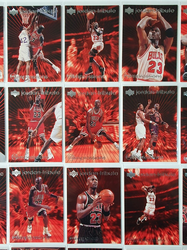 Lot of 30 x 1997 Upper Deck Michael Jordan MJ IMPRESSIONS SET - Good Condition