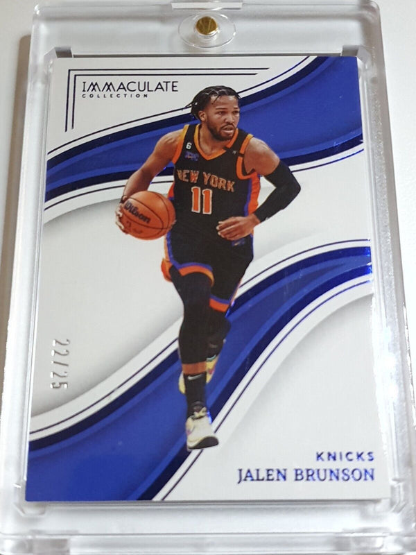 2022 Panini Immaculate Collection Jalen Brunson #59 BLUE /25  - Ready to Grade