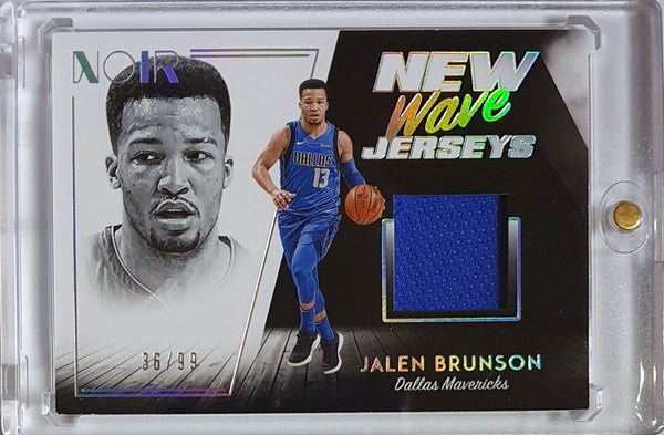 2018 Panini Noir Jalen Brunson Rookie #PATCH /99 Player Worn Jersey RC - Rare