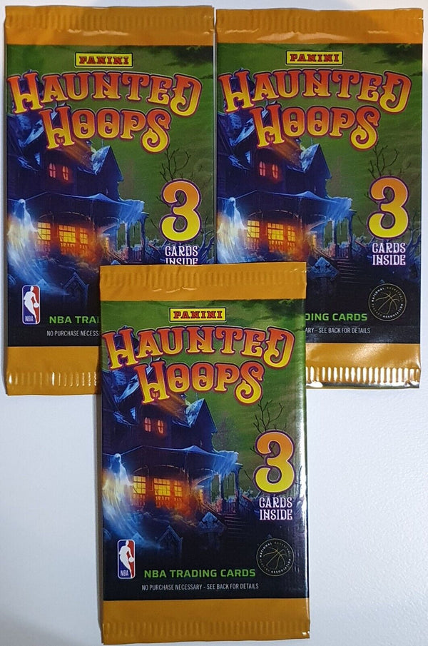 Lot of 3 x 2023-24 Panini Haunted Hoops Packs (Victor Wembanyama?) - Sealed