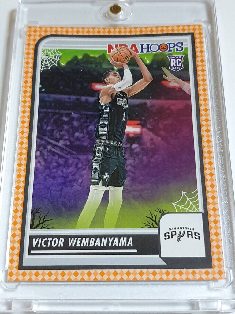 2023 Panini Haunted Hoops Victor Wembanyama Rookie #108 ORANGE Edition Perfect Edges Cards 2023 Panini Haunted Hoops Victor Wembanyama Rookie #108 ORANGE Edition Perfect Edges Cards