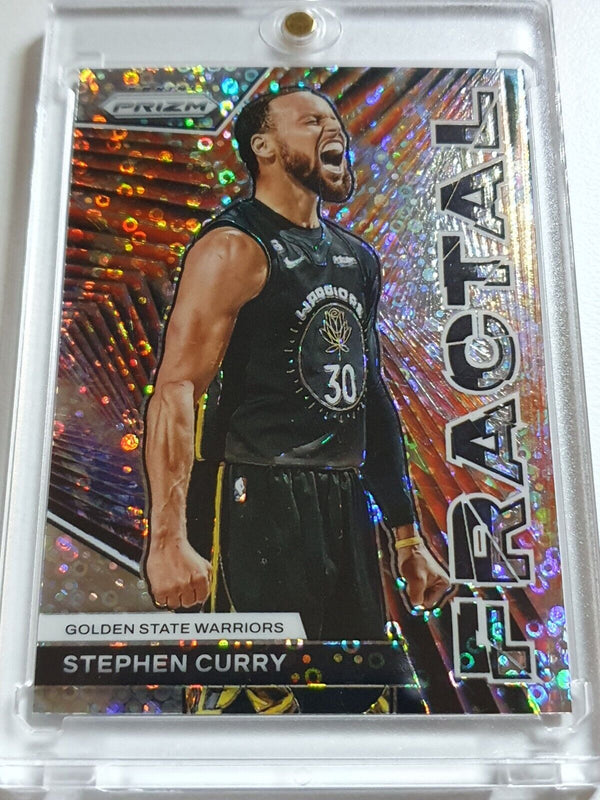 2023 Panini Prizm Stephen Curry #1 FAST BREAK Holo Fractal - Ready to Grade