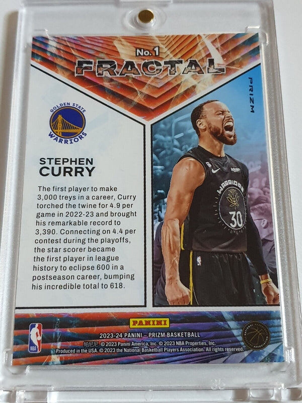 2023 Panini Prizm Stephen Curry #1 FAST BREAK Holo Fractal - Ready to Grade