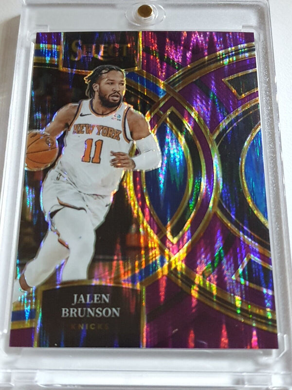 2023 Select Jalen Brunson #194 Premier FLASH PURPLE /99 Holo - Ready to Grade