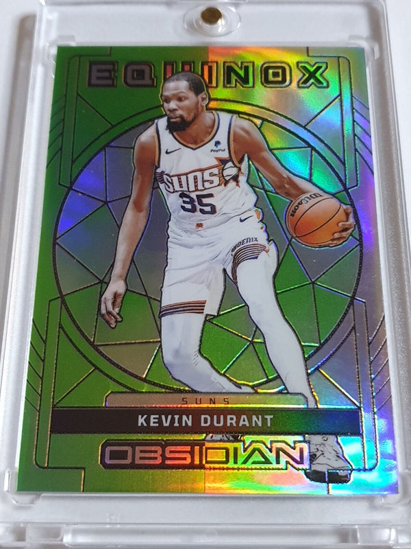 2023 Panini Obsidian Kevin Durant /25 ELECTRIC ETCH GREEN FLOOD Holo - Rare