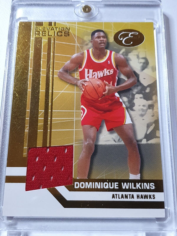 2007 Bowman Elevation Dominique Wilkins #PATCH GOLD /179 Game Worn Jersey - Rare