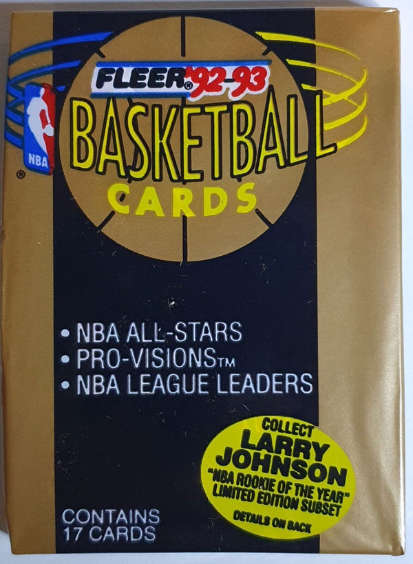 1992-93 Fleer Series 1 Basketball Cards Sealed Pack - Factory Sealed Packs