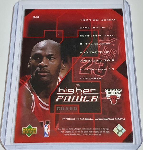 1998 Upper Deck Michael Jordan A Higher Power #MJ8 HOLO Insert - Ready to Grade