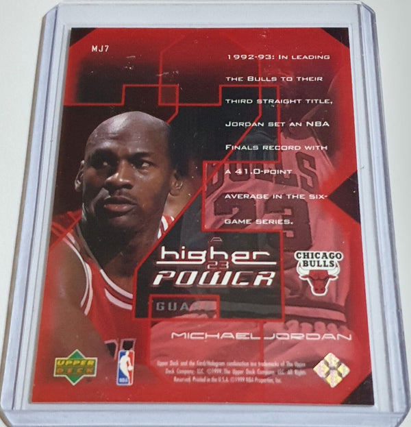 1998 Upper Deck Michael Jordan A Higher Power #MJ7 HOLO Insert - Ready to Grade