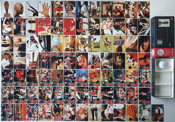 1997 Upper Deck Michael Jordan RARE AIR (Complete set 85 Cards and Golf Ball)