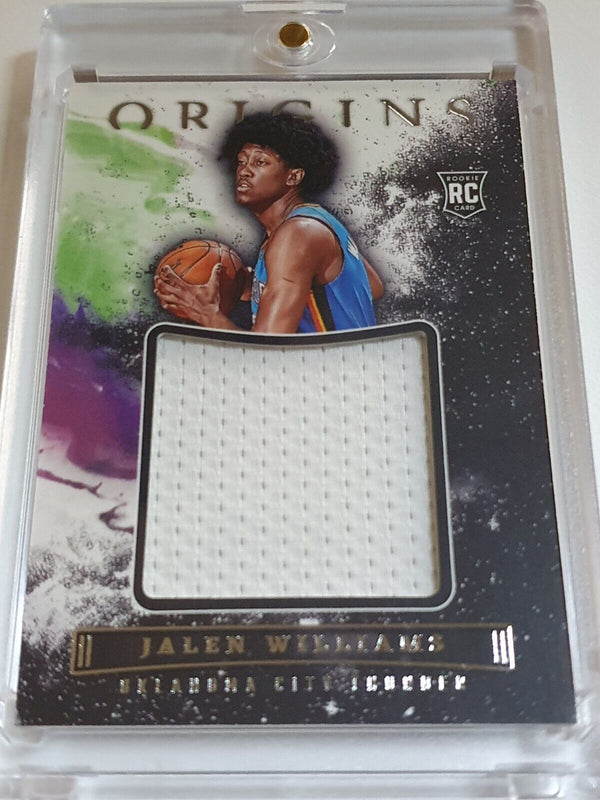 2022 Panini Origins Jalen Williams Rookie #PATCH Jumbo Jersey RC - Rare