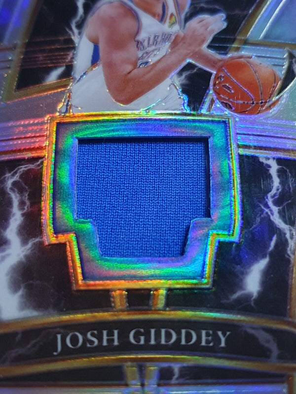 2021 Panini Select Josh Giddey Rookie #PATCH SILVER Holo Sparks Jersey RC - Rare