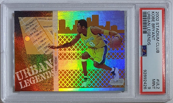 2002 Topps Stadium Club Kobe Bryant #UL2 HOLO Urban Legends - PSA 9 (LOW POP)