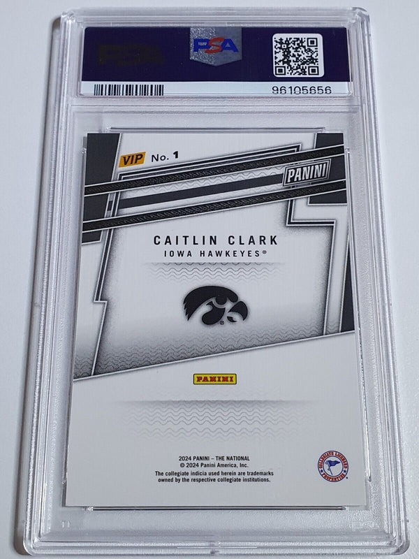 2024 Panini National VIP GOLD Caitlin Clark Rookie #1 RC - PSA 9 (POP 19)