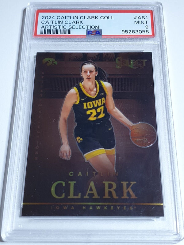 2024 Panini Caitlin Clark Rookie Collection #AS1 Artistic Impressions - PSA 9