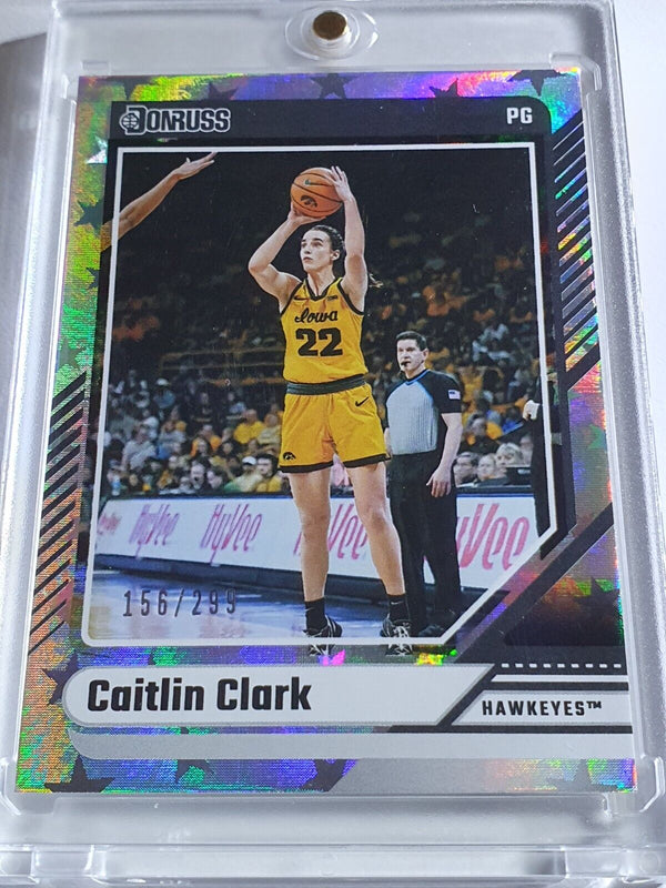 2024 Panini Caitlin Clark Rookie Collection #5 POINTED STARS /299 Holo RC - Rare