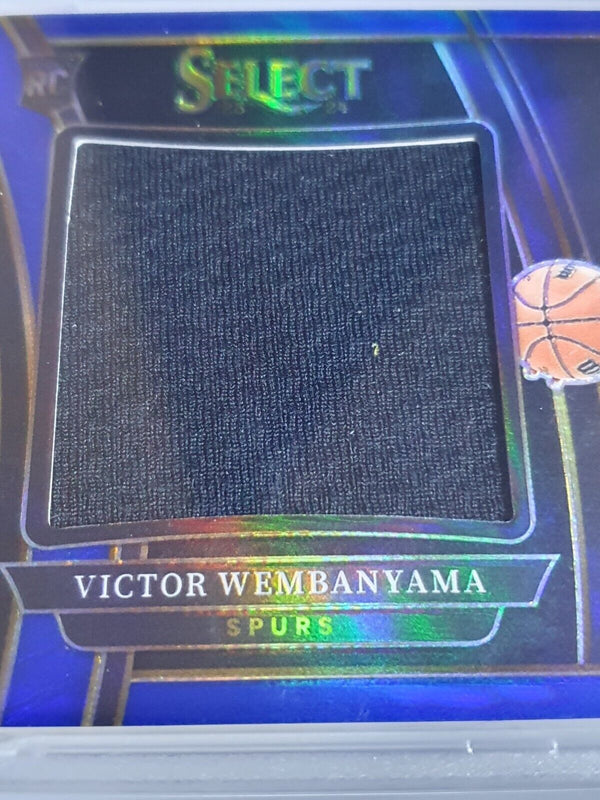 2023 Select Victor Wembanyama Rookie #PATCH BLUE /75 Jersey RC - PSA 9 (POP 4)