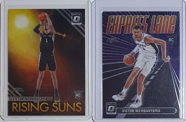 2023 Panini Donruss Optic Victor Wembanyama LOT of 2 Rookie Cards #11 #8 RCs