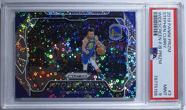 2019 Panini Prizm Stephen Curry #3 FAST BREAK Widescreen - PSA 9 (POP 27)