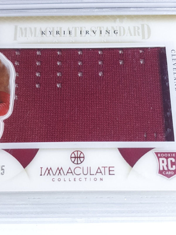 2018 Immaculate Kyrie Irving Rookie #PATCH /75 Game Worn Jersey RC BGS 9 (POP 3)