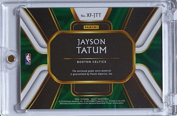 2018 Panini Select Jayson Tatum #PATCH Game Worn Jersey - Ready to Grade