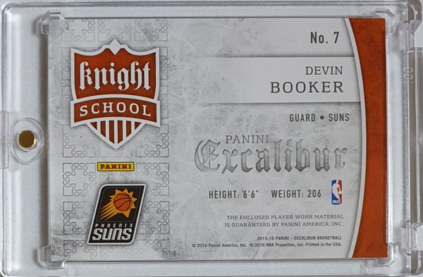 2015 Panini Excalibur Devin Booker Rookie #PATCH Player Worn Jersey RC - Rare