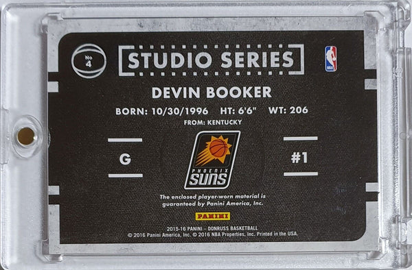 2015 Panini Donruss Devin Booker Rookie #PATCH Game Worn Jersey RC - Rare