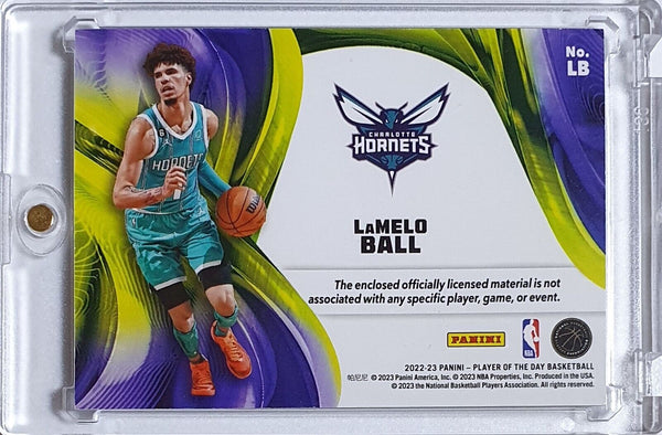 2022 Panini LaMelo Ball #PATCH /25 Jumbo 2 Color Jersey - Rare