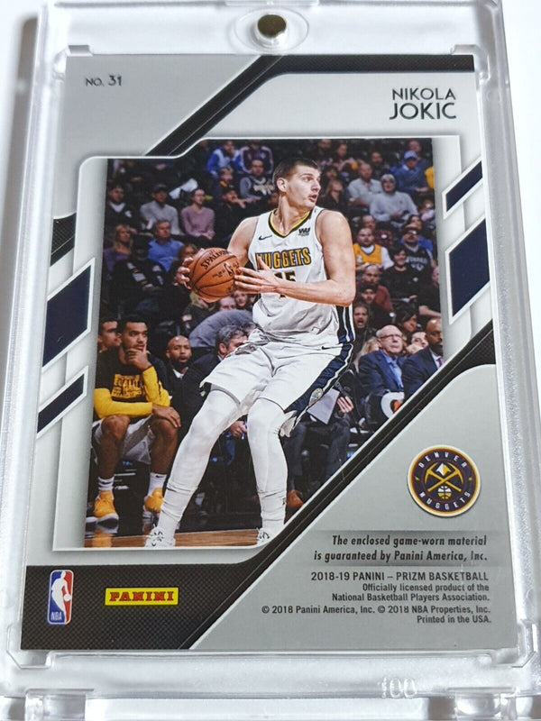 2018 Panini Prizm Nikola Jokic #PATCH Game Worn Jersey - Ready to Grade