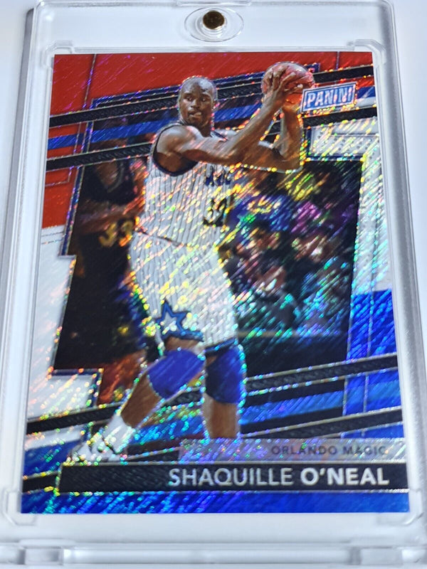 2024 Panini National VIP Shaquille O'Neal #22 BLUE SHIMMER /25 Holo - Rare