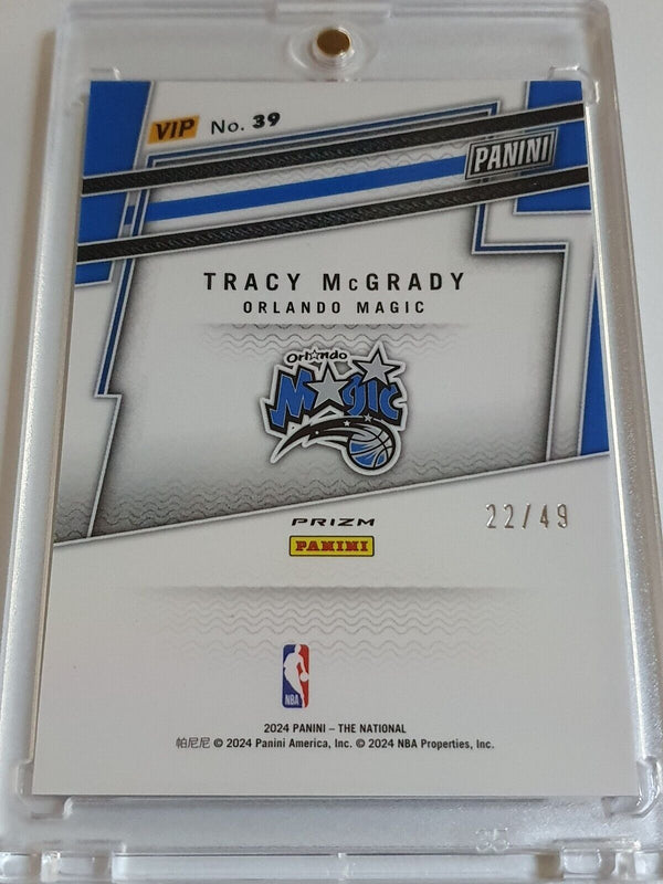 2024 Panini National VIP Tracy McGrady #39 PURPLE SPARKLE /49 Holo - Rare