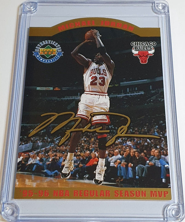 1996 Upper Deck Michael Jordan /2500 Jumbo Die-Cut 95-96 NBA Regular Season MVP