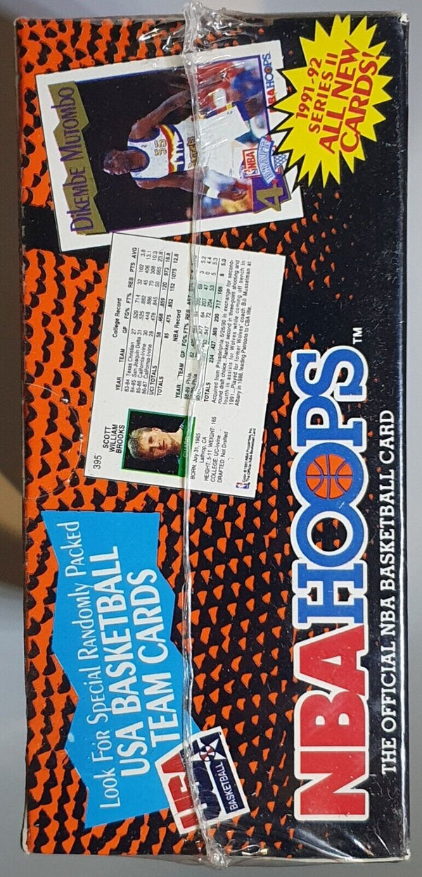 1991-92 NBA Hoops Basketball Series 2 Sealed Box - Factory Sealed