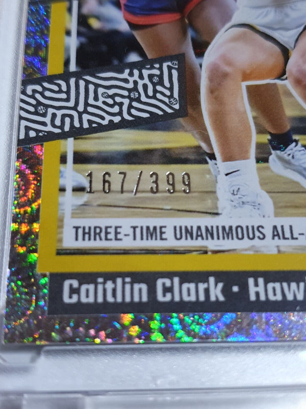 2024 Panini Caitlin Clark Rookie Collection #H12 VORTEX /399 Holo RC - Rare