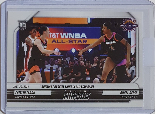 2024 Panini Instant WNBA Caitlin Clark Angel Reese Rookie #164 /6714 RC - Rare