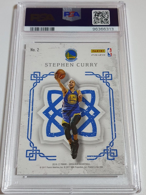 2016 Panini Excalibur Stephen Curry #2 SILVER HOLO Prizm - PSA 10 (Low POP)