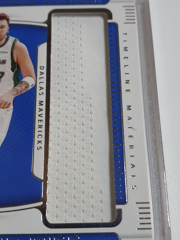 2021 National Treasures Luka Doncic #PATCH /99 Game Worn Jumbo Jersey - Rare