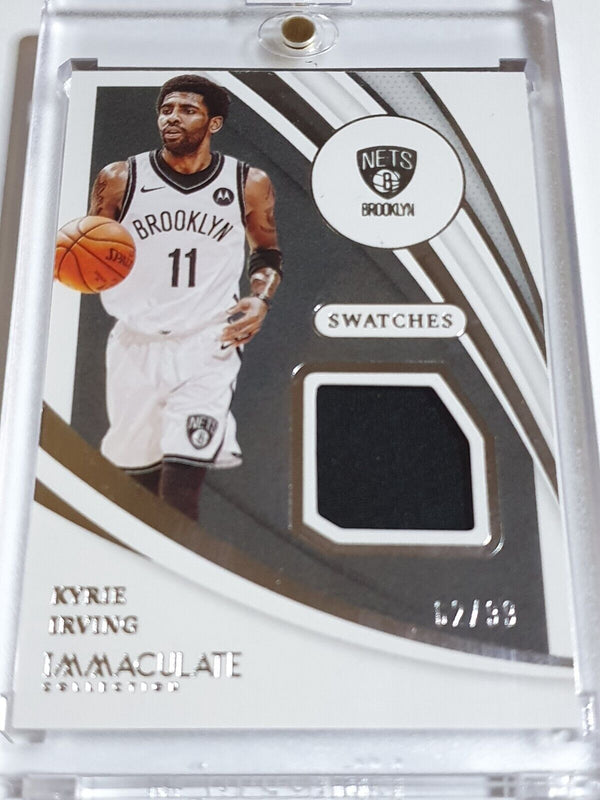 2020 Immaculate Collection Kyrie Irving #PATCH /99 Game Worn Jersey - Rare