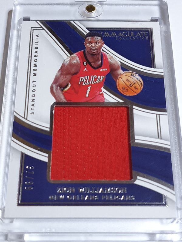 2022 Immaculate Collection Zion Williamson #PATCH /99 Game Worn Large Jersey