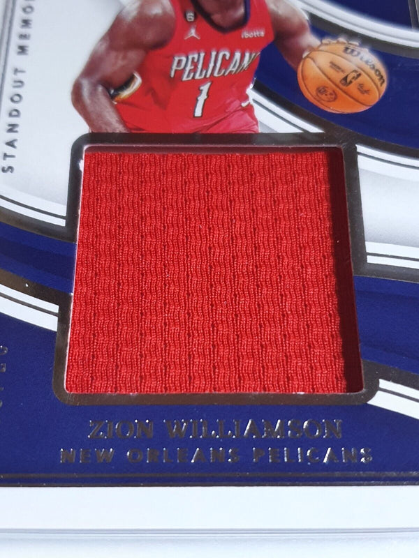 2022 Immaculate Collection Zion Williamson #PATCH /99 Game Worn Large Jersey